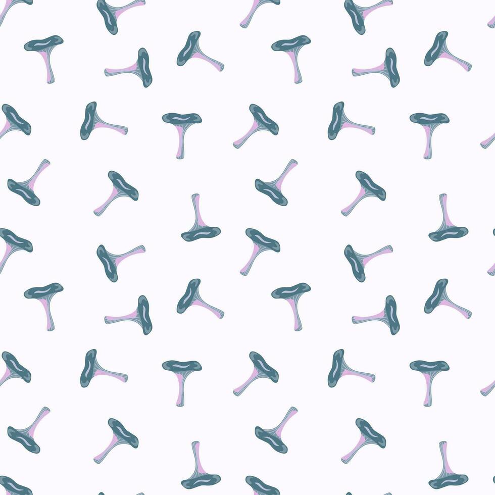 Toadstool mushrooms seamless pattern. Magical fly agaric wallpaper. vector