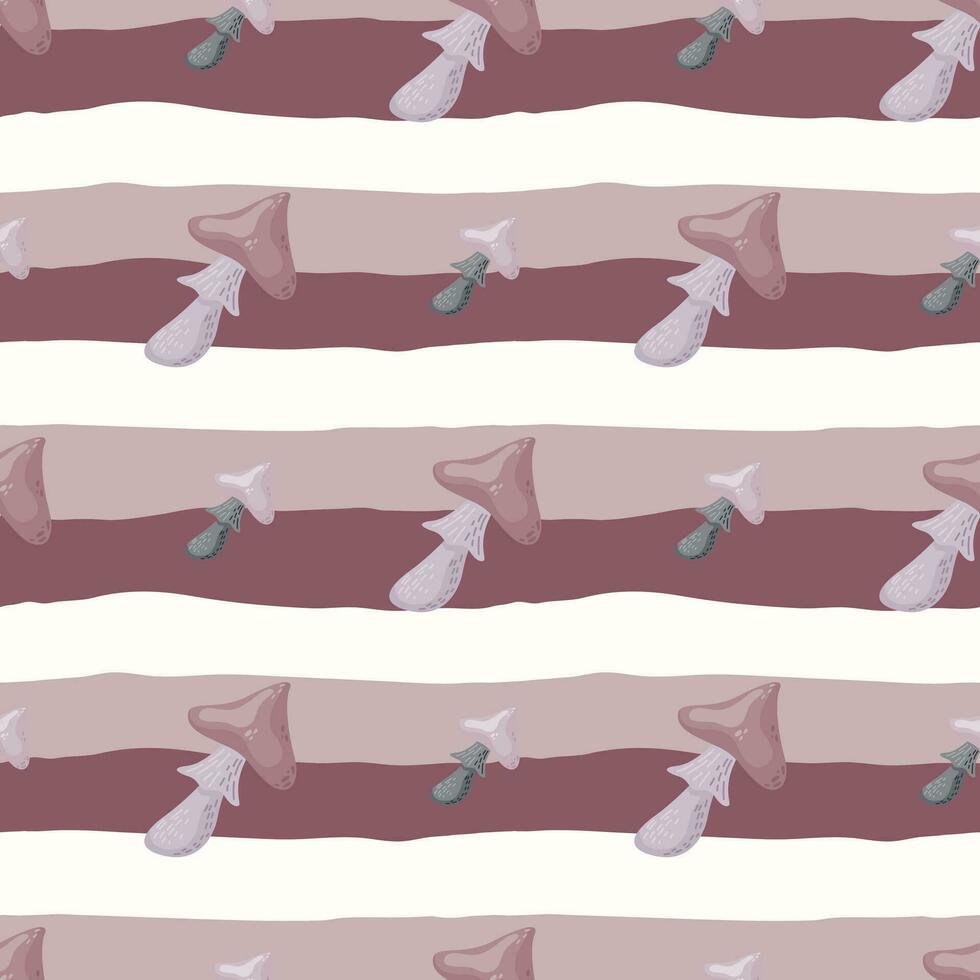 Psychedelic mushrooms seamless pattern. Magical fly agaric wallpaper. vector