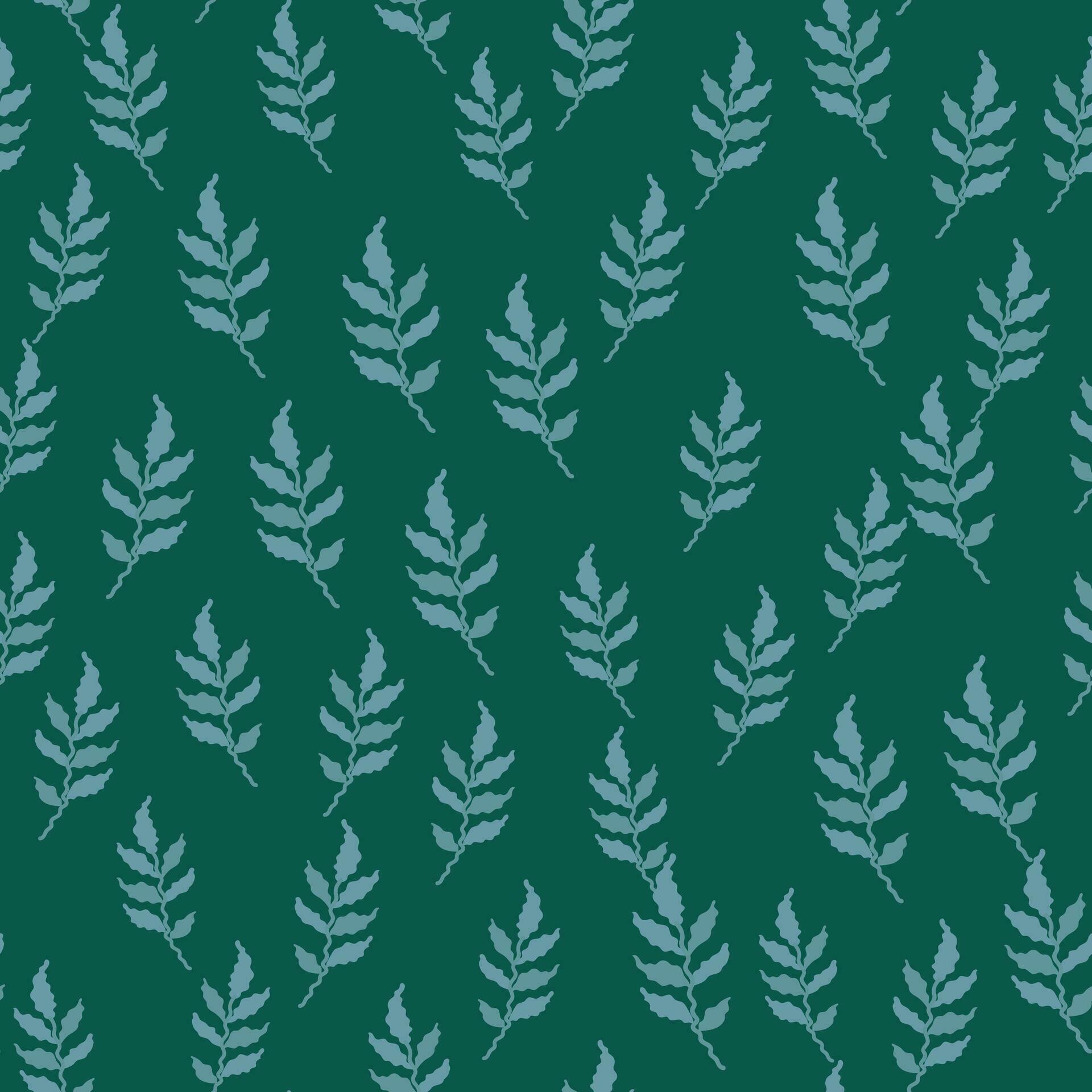 Organic leaves seamless pattern. Simple style. Botanical background