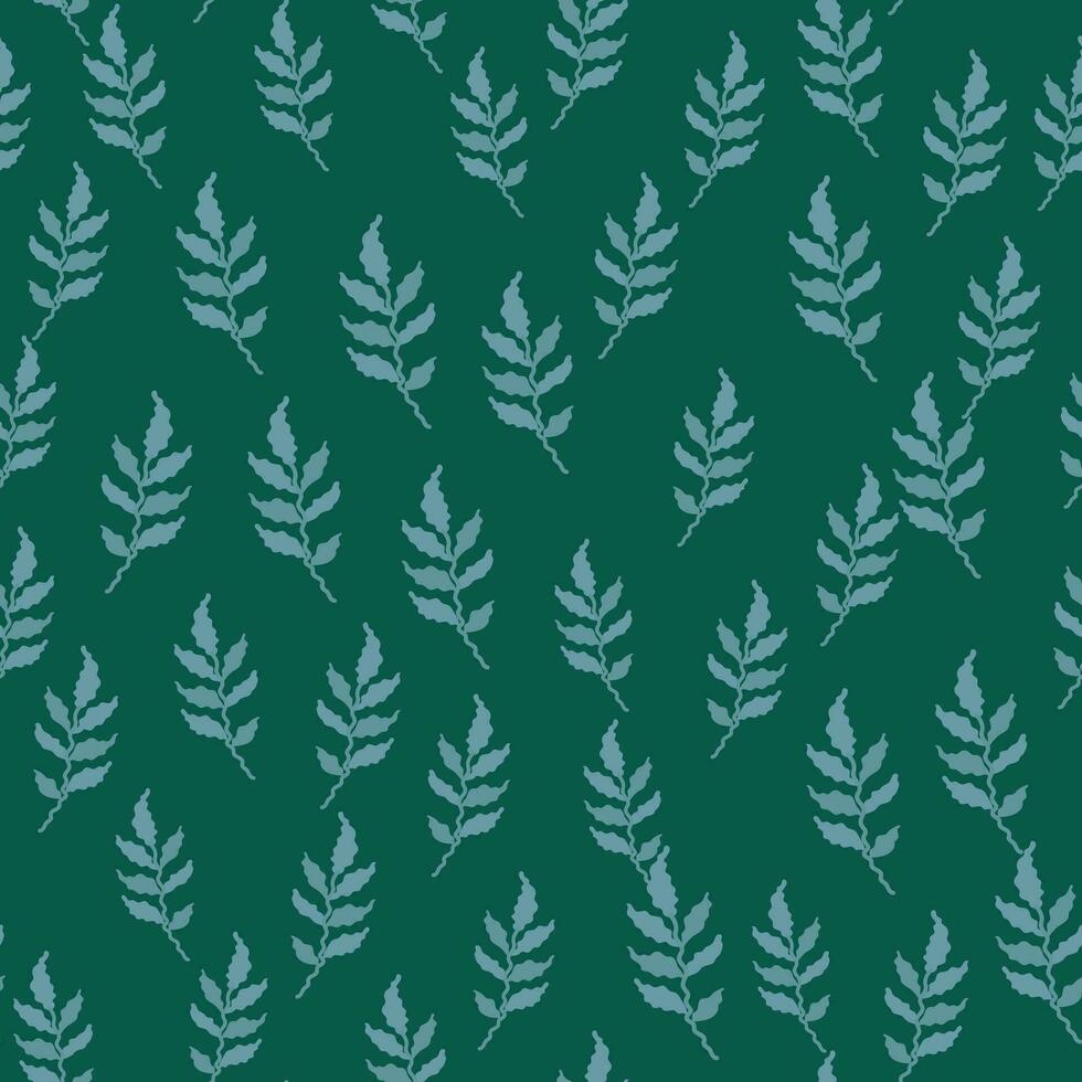 orgánico hojas sin costura modelo. sencillo estilo. botánico antecedentes. decorativo bosque hoja fondo de pantalla. vector