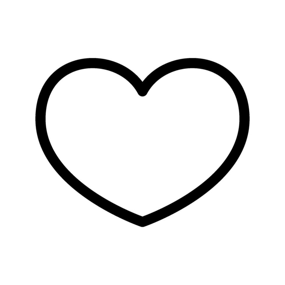 Heart Icon Vector Symbol Design Illustration