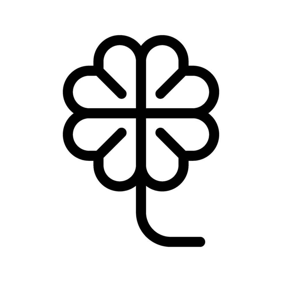 Four Leaf Clover Icon Vector Symbol Design Illustration