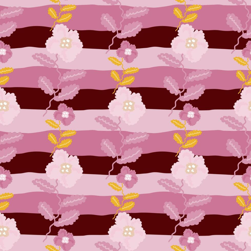 Small flower seamless pattern. Abstract floral ornament. Simple botanical backdrop. vector