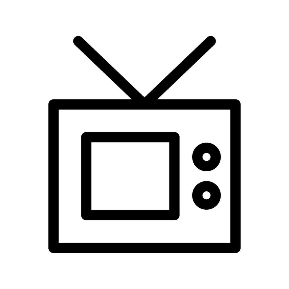 Television Icon Vector Symbol Design Illustration