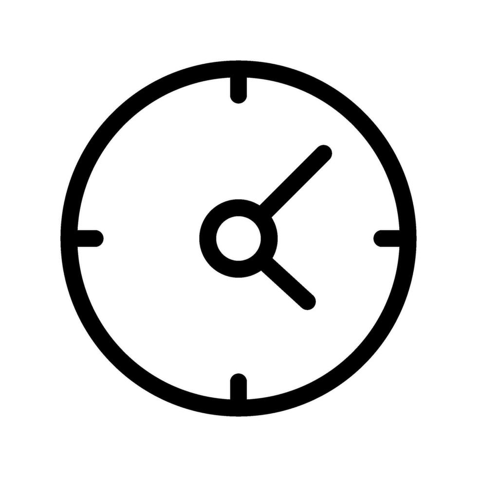 Clock Icon Vector Symbol Design Illustration