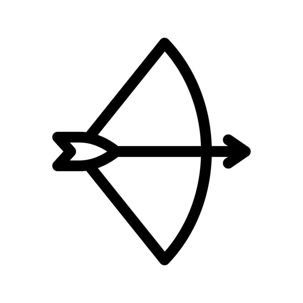 Bow And Arrow Icon Vector Symbol Design Illustration