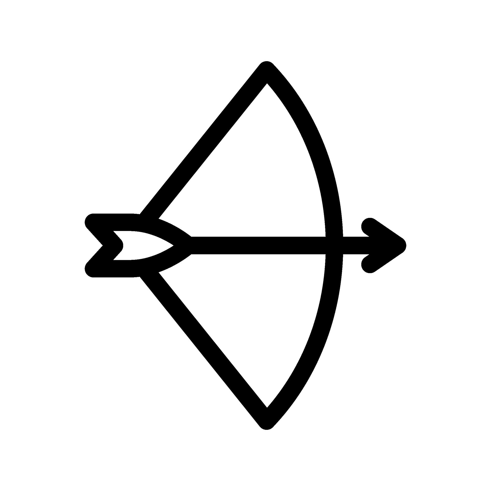 Bow And Arrow Icon Vector Symbol Design Illustration 26630951 Vector