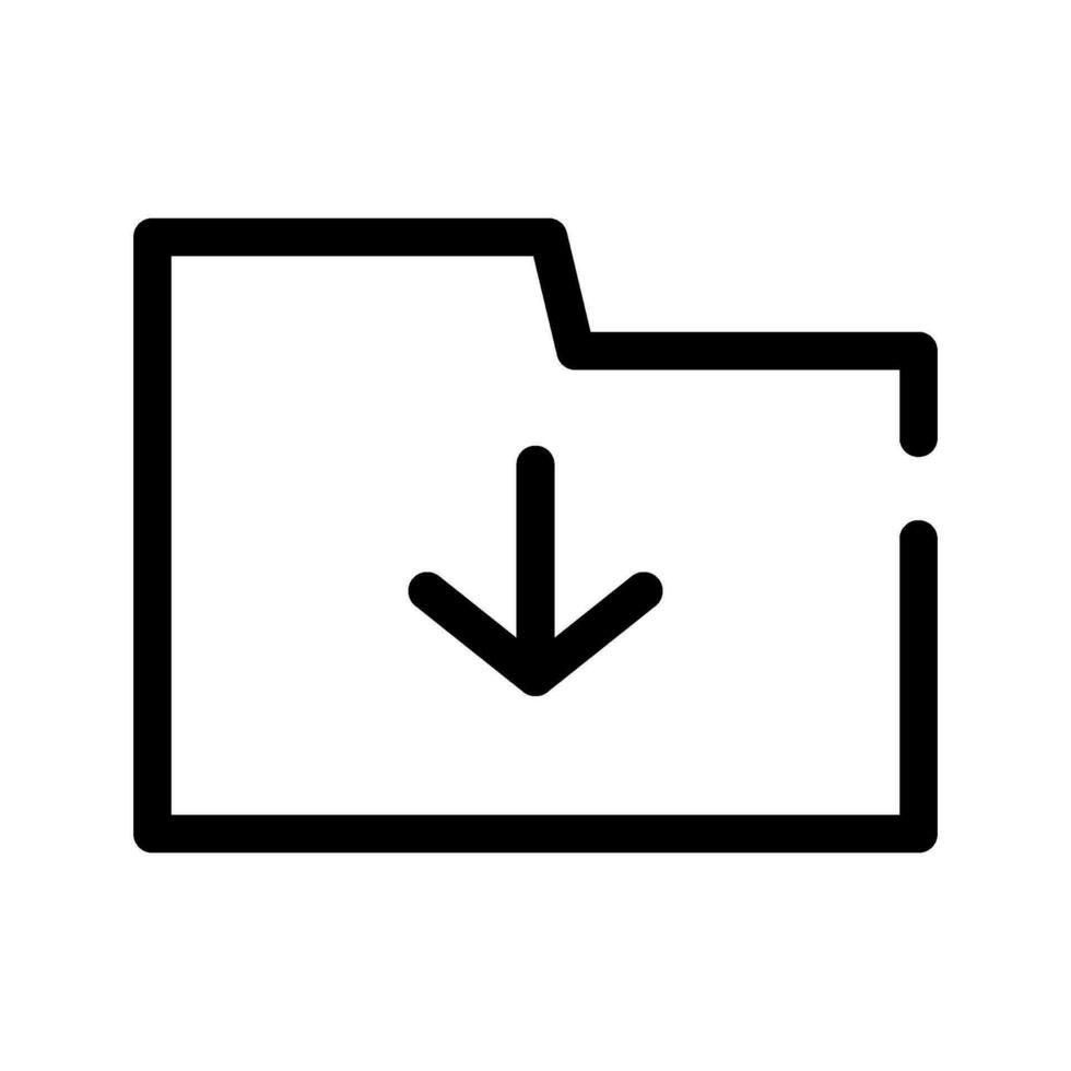 Folder Icon Vector Symbol Design Illustration