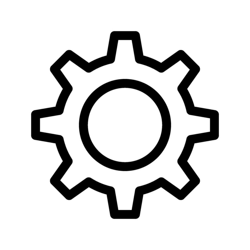 Cogwheel Icon Vector Symbol Design Illustration