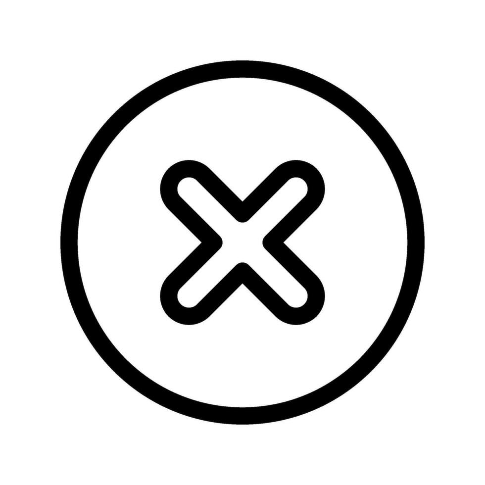 Cancel Button Icon Vector Symbol Design Illustration