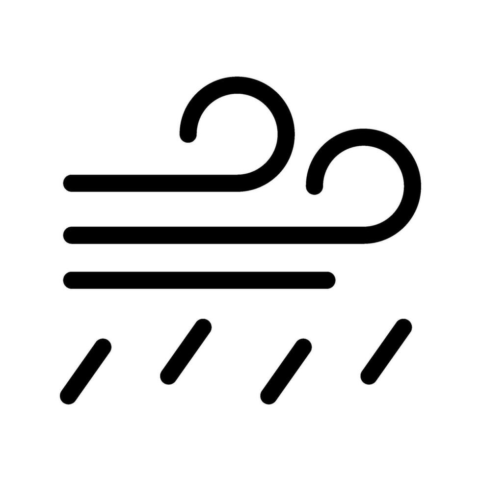 viento lluvia icono vector símbolo diseño ilustración