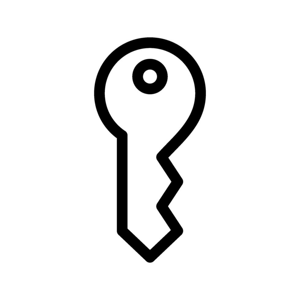 Key Icon Vector Symbol Design Illustration