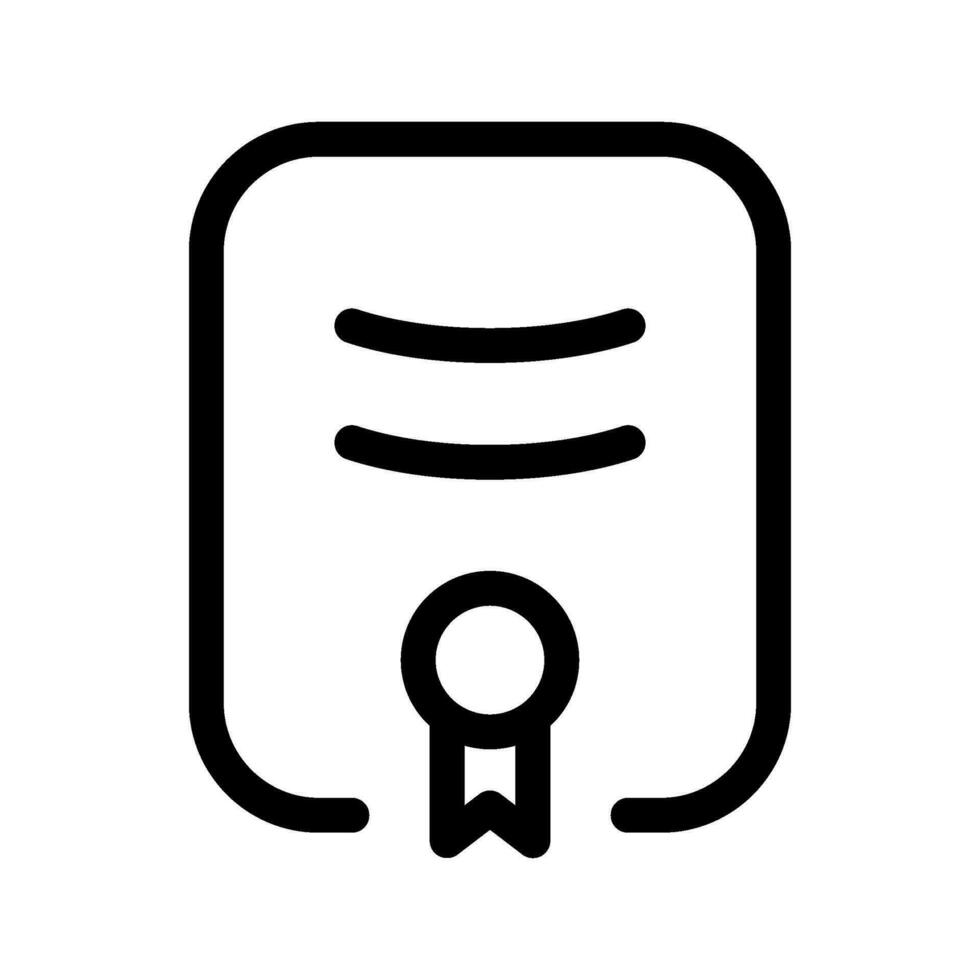 Certificate Icon Vector Symbol Design Illustration