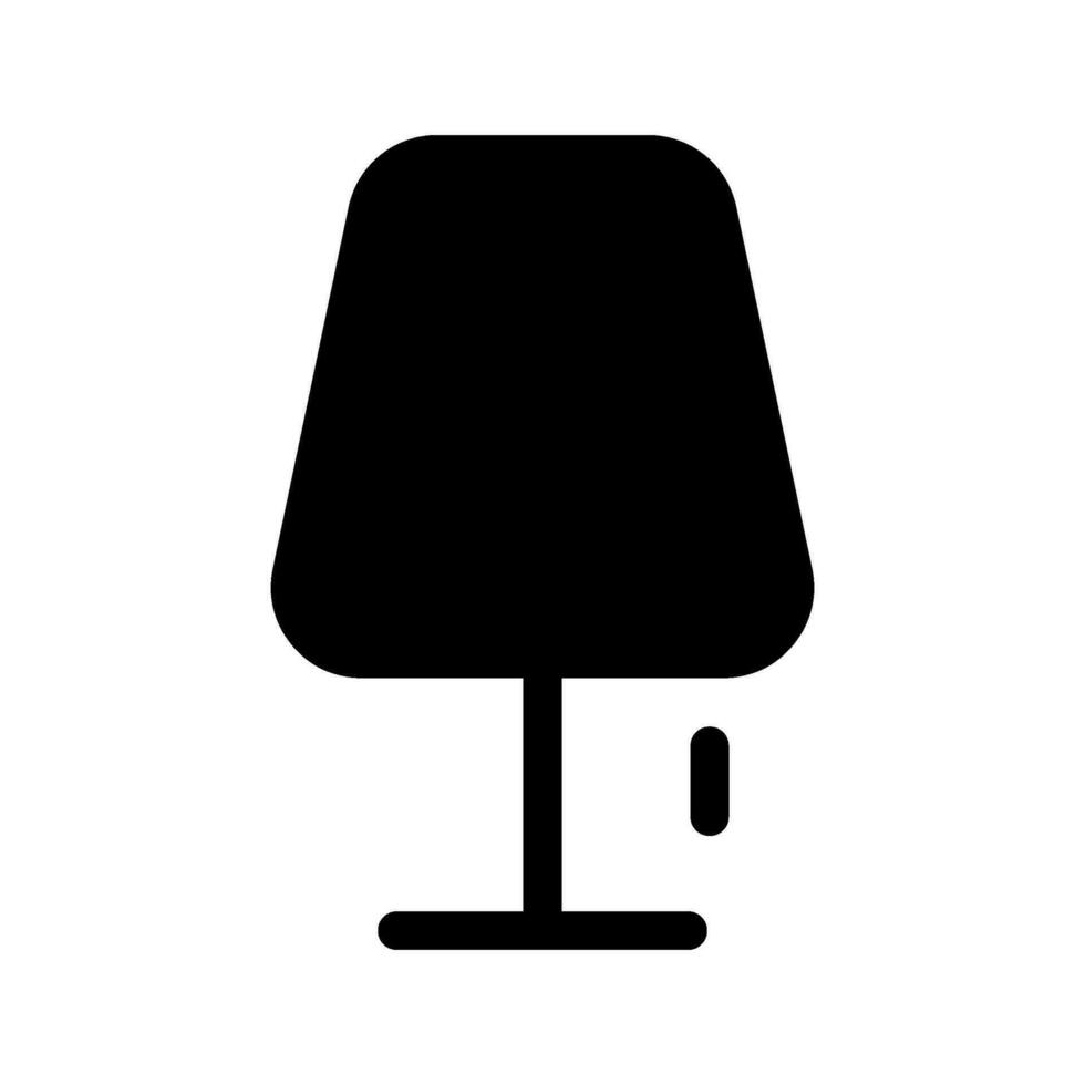 Table Lamp Icon Vector Symbol Design Illustration