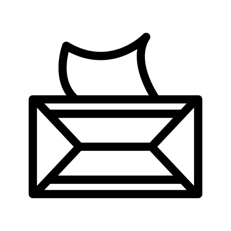 Tissue Box Icon Vector Symbol Design Illustration