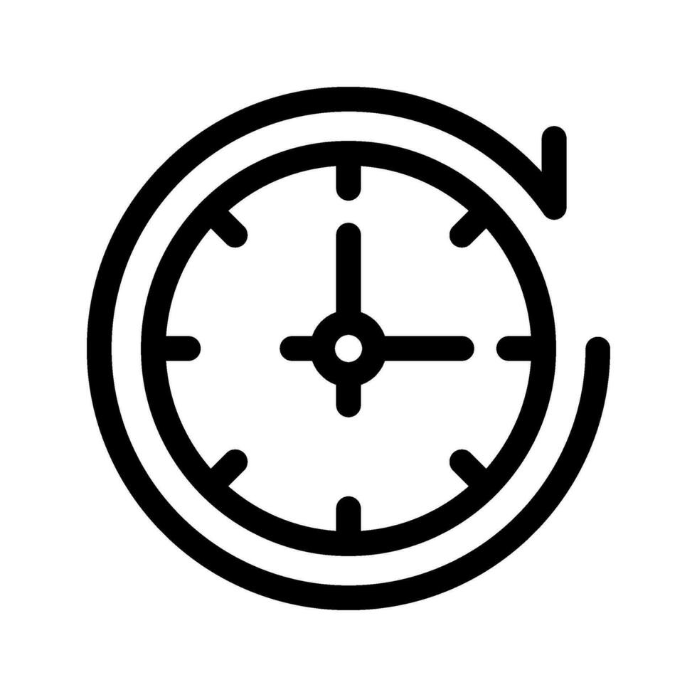 Time Icon Vector Symbol Design Illustration
