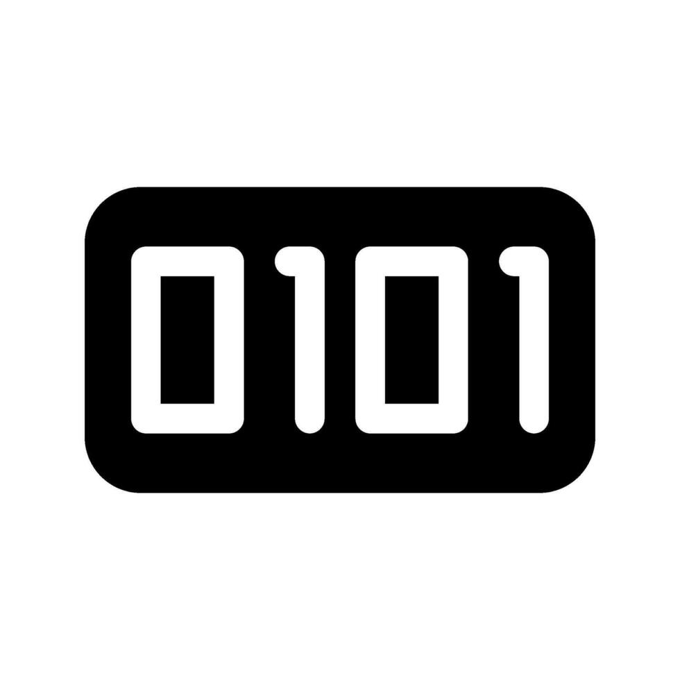Binary Icon Vector Symbol Design Illustration