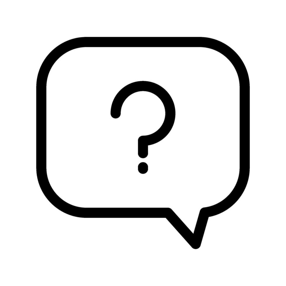 Question Icon Vector Symbol Design Illustration