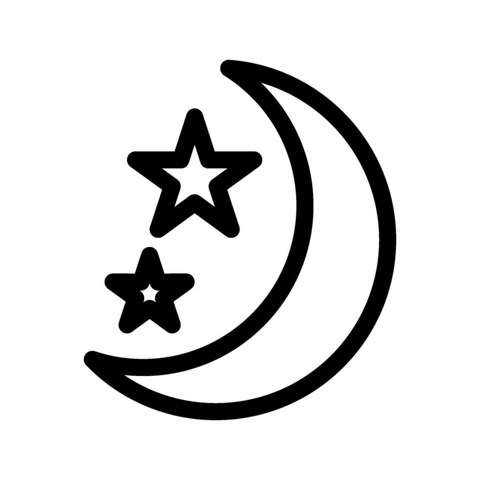 Night Icon Vector Symbol Design Illustration