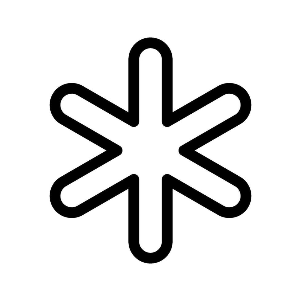 copo de nieve icono vector símbolo diseño ilustración
