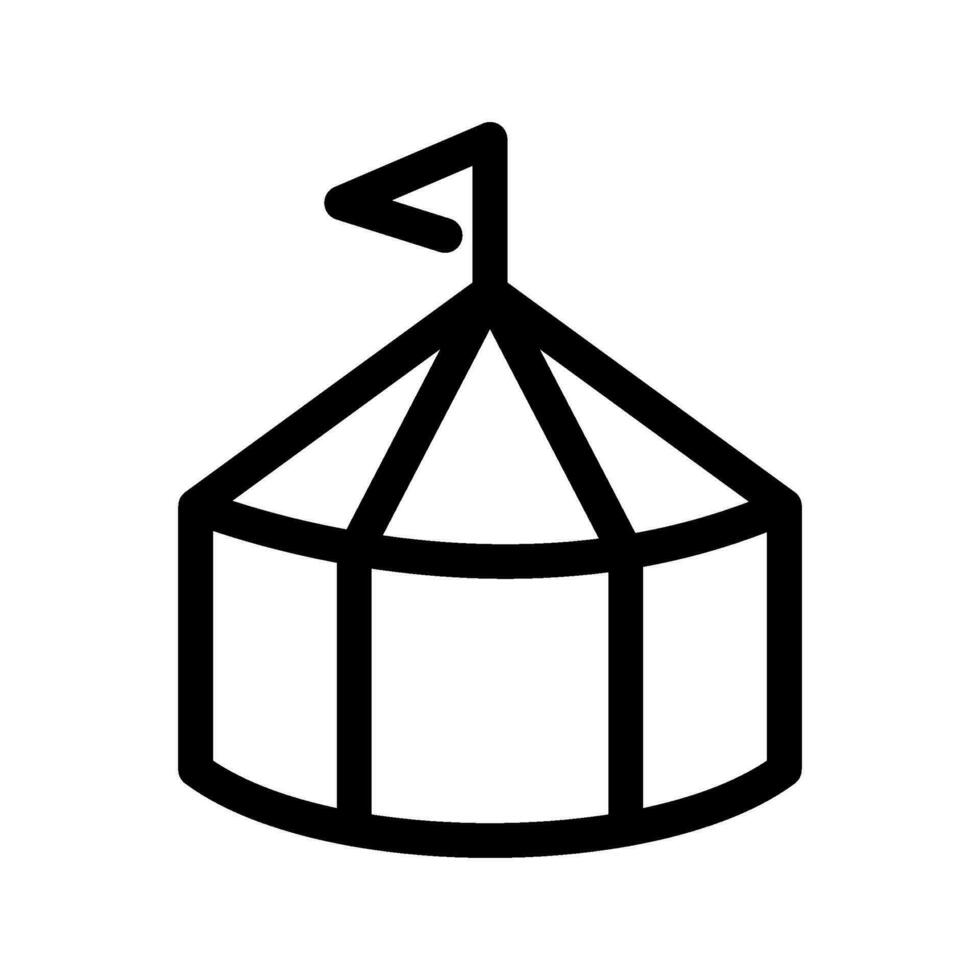 Circus Tent Icon Vector Symbol Design Illustration