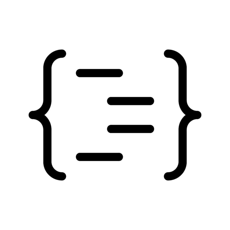 Code Icon Vector Symbol Design Illustration