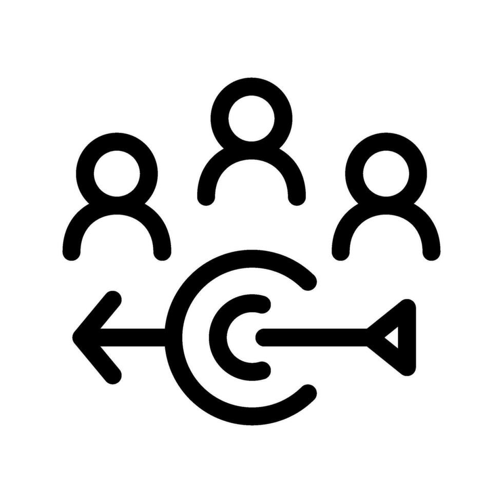 Target Audience Icon Vector Symbol Design Illustration
