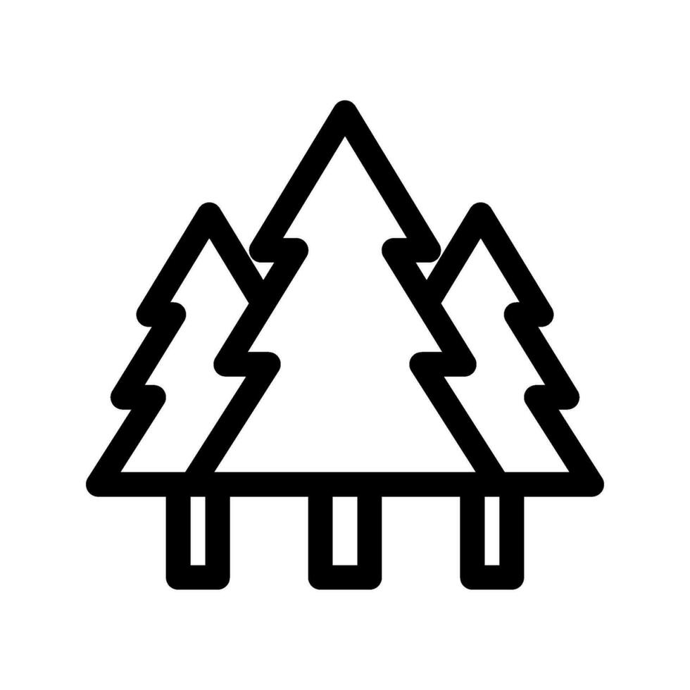 abeto icono vector símbolo diseño ilustración