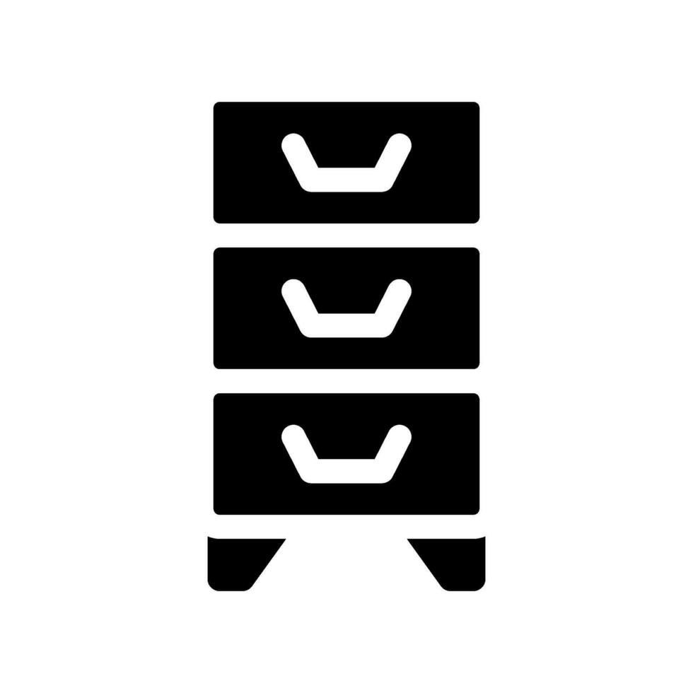 Drawer Icon Vector Symbol Design Illustration