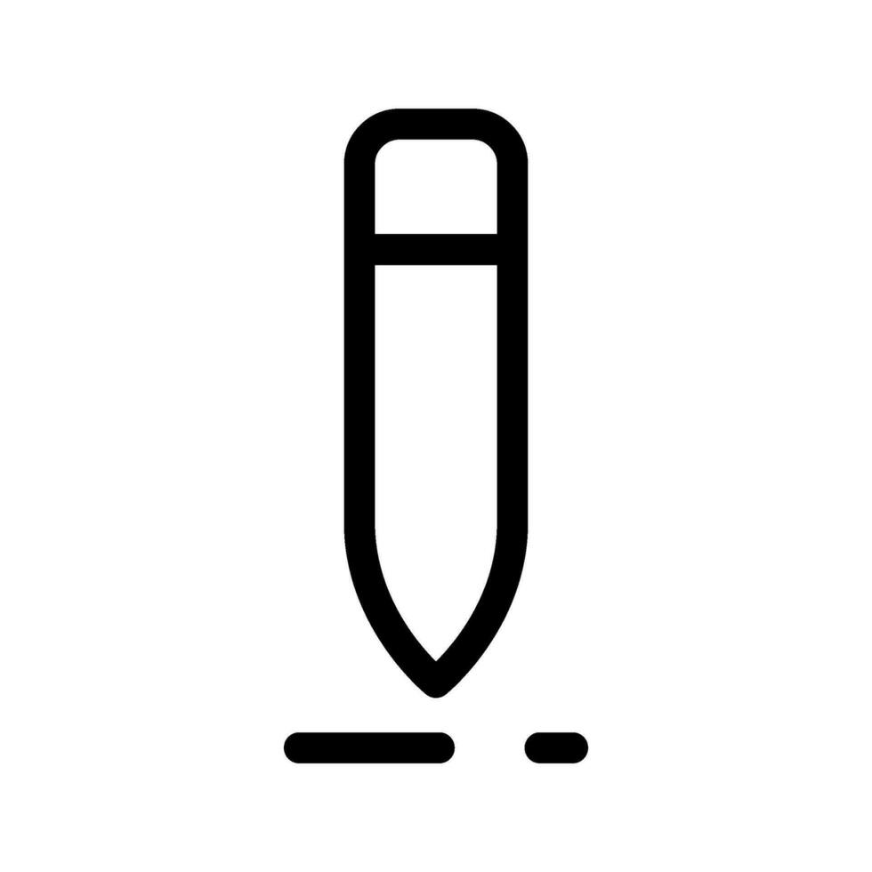 Pencil Icon Vector Symbol Design Illustration