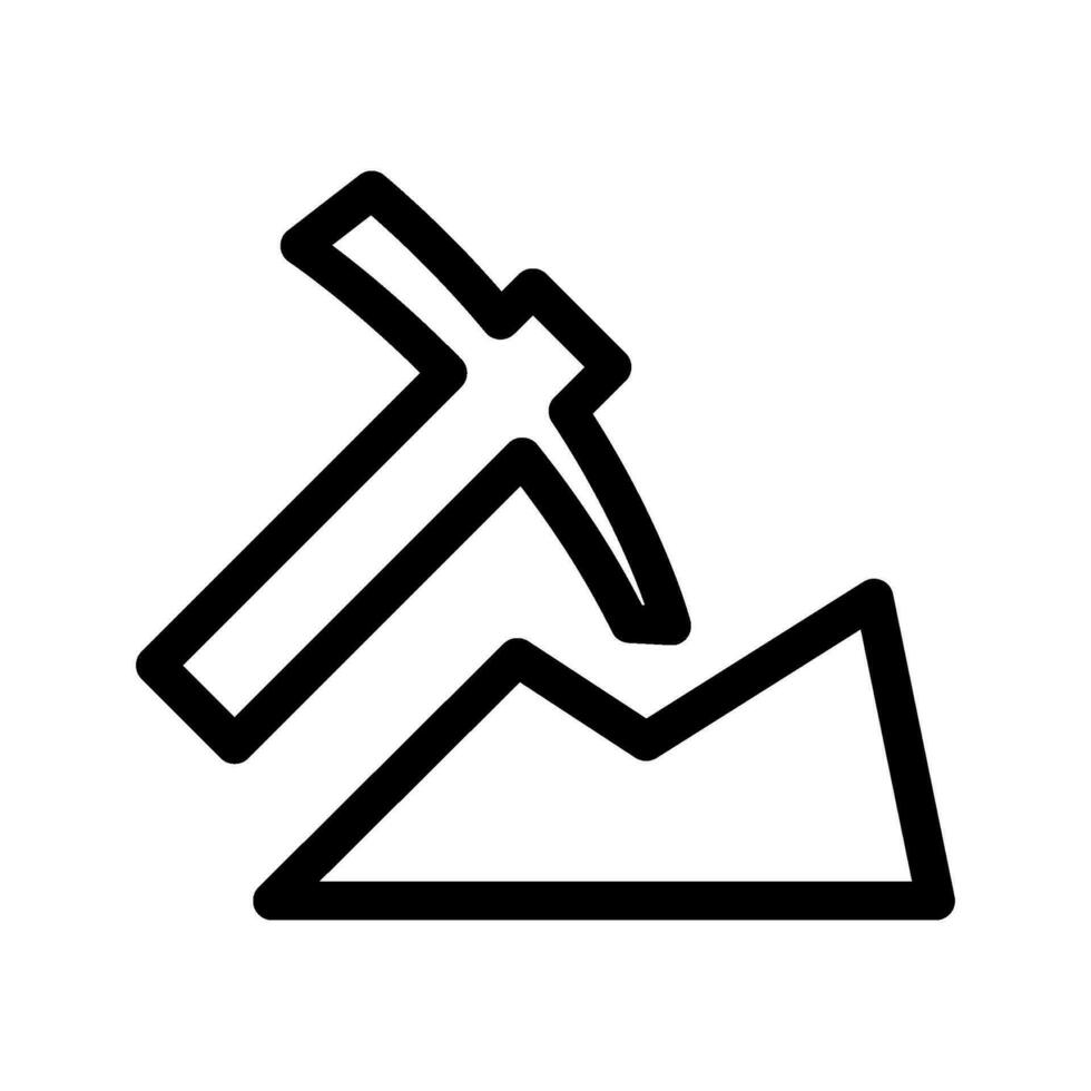 Mine Icon Vector Symbol Design Illustration