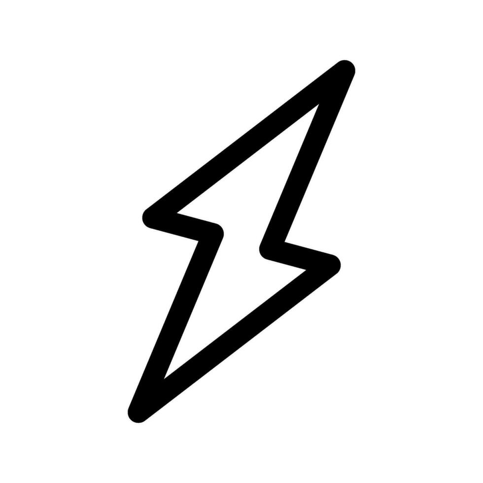 Lightning Icon Vector Symbol Design Illustration