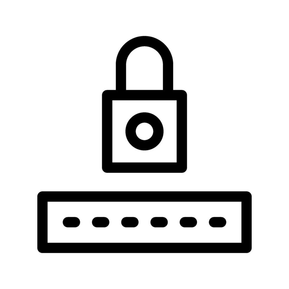 Password Icon Vector Symbol Design Illustration