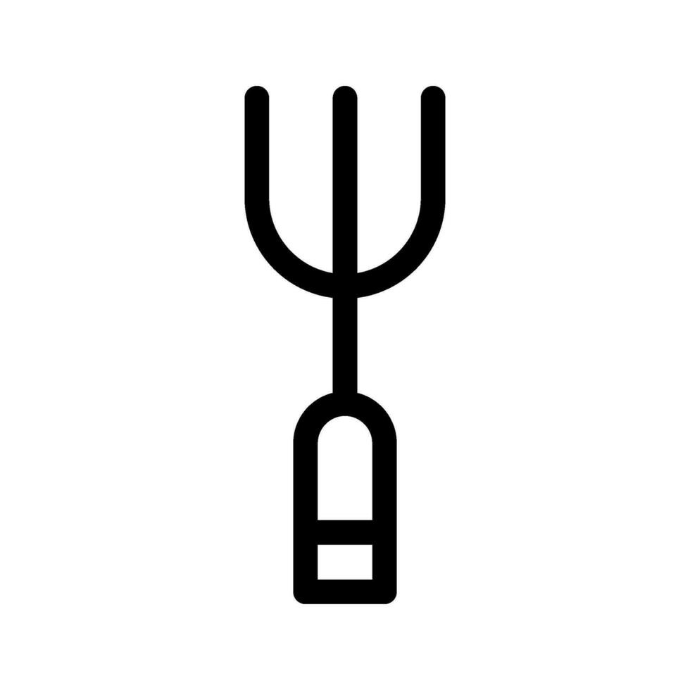 Large Fork Icon Vector Symbol Design Illustration