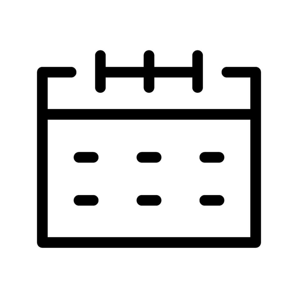Calendar Icon Vector Symbol Design Illustration