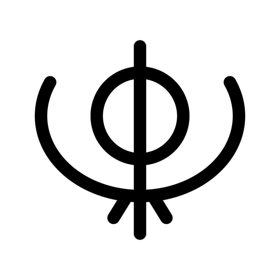 Sikhism Icon Vector Symbol Design Illustration