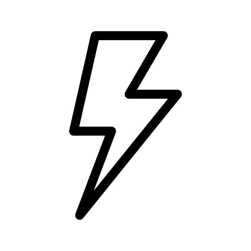 Lightning Icon Vector Symbol Design Illustration