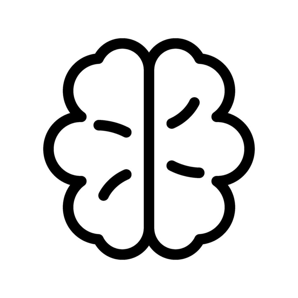 cerebro icono vector símbolo diseño ilustración