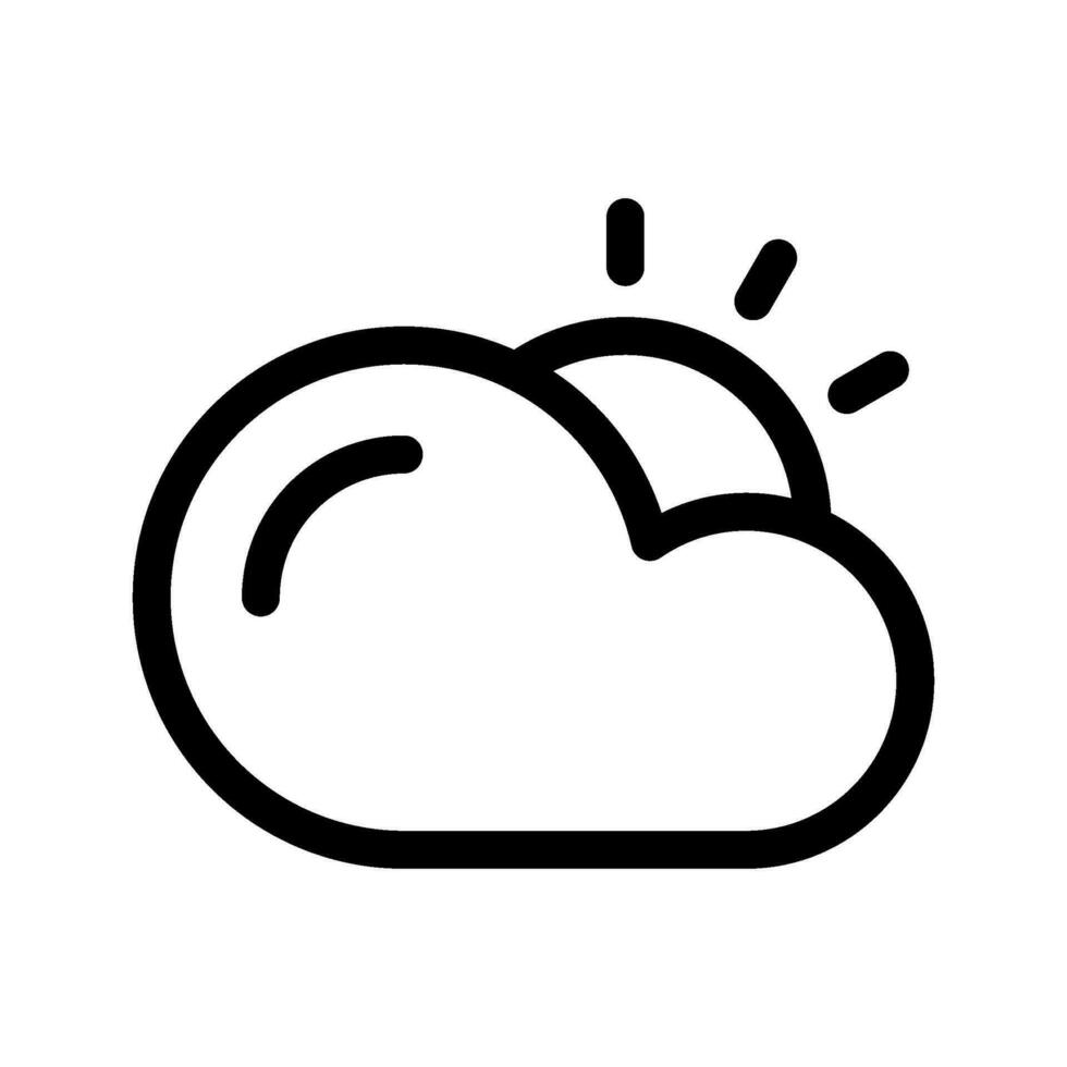 Cloudy Sky Icon Vector Symbol Design Illustration