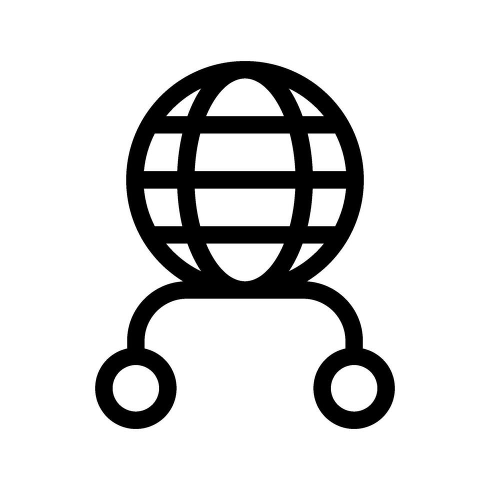 Global Network Icon Vector Symbol Design Illustration