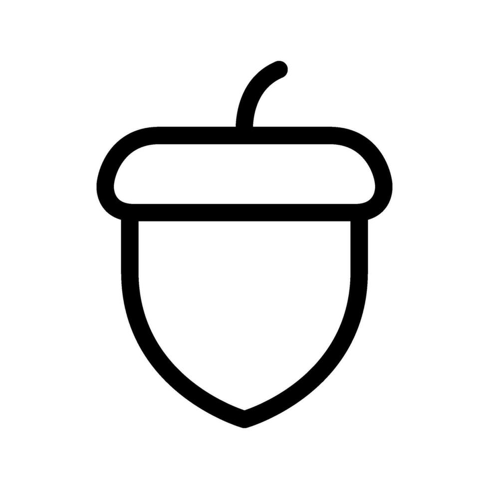 Acorn Icon Vector Symbol Design Illustration