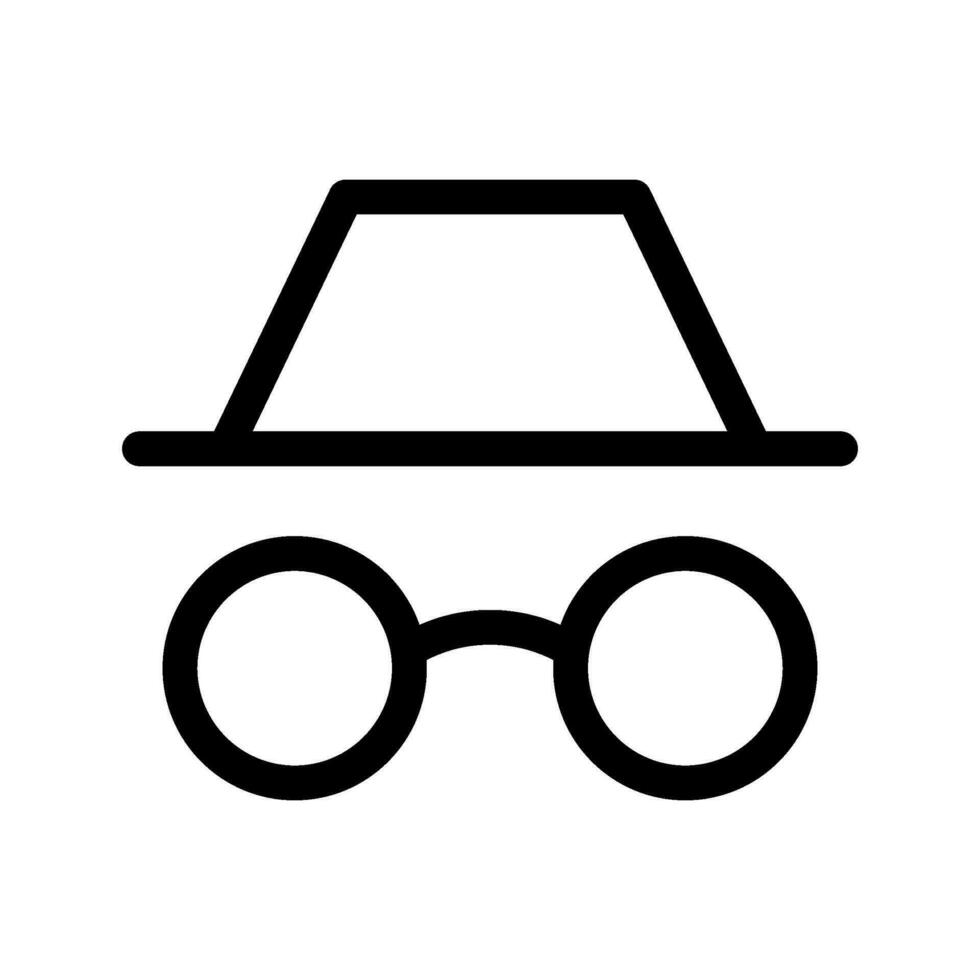 Incognito Icon Vector Symbol Design Illustration