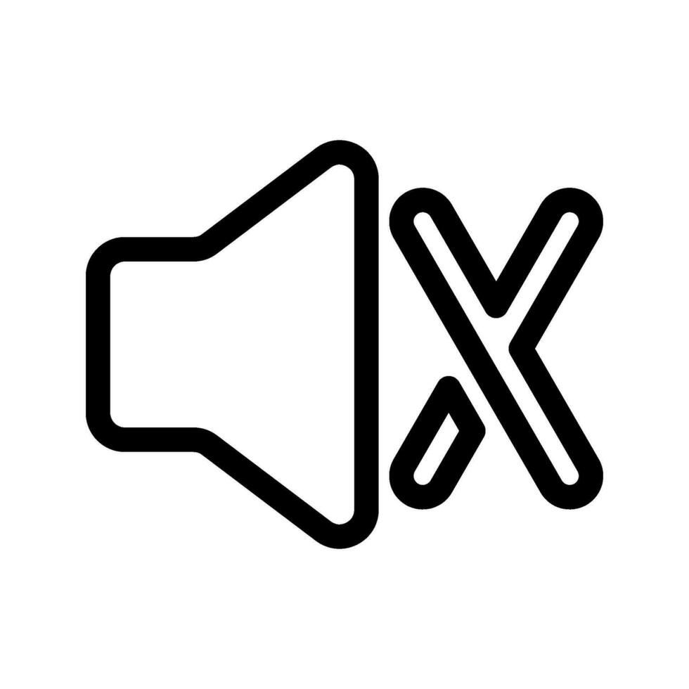 Mute Icon Vector Symbol Design Illustration