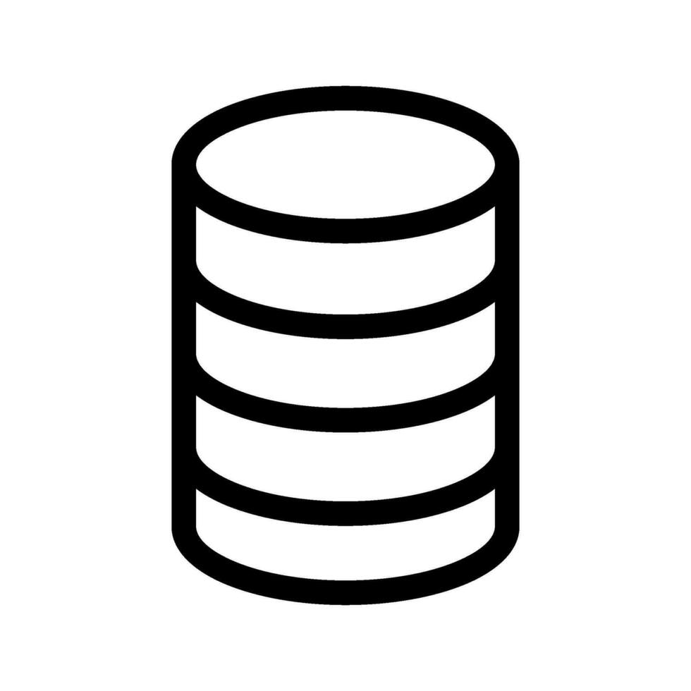 Database Icon Vector Symbol Design Illustration