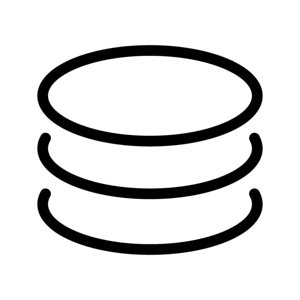 Plate Icon Vector Symbol Design Illustration