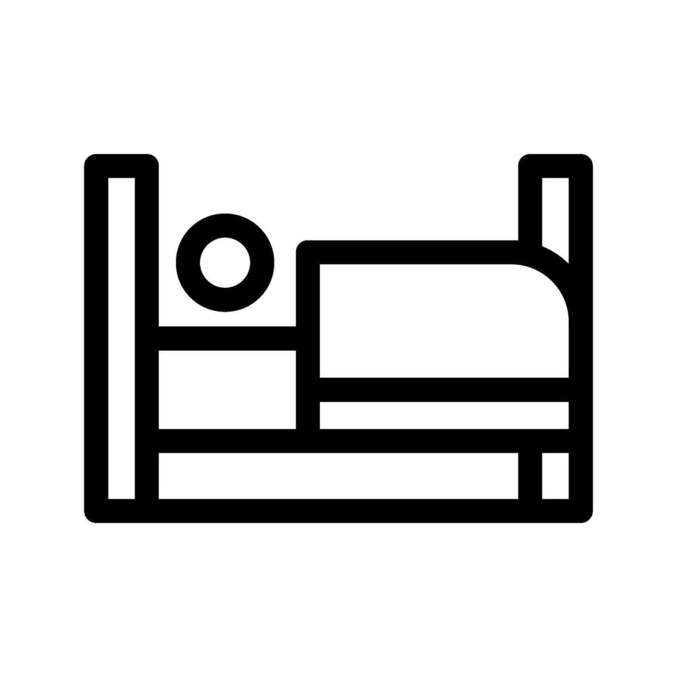 dormitorio icono vector símbolo diseño ilustración