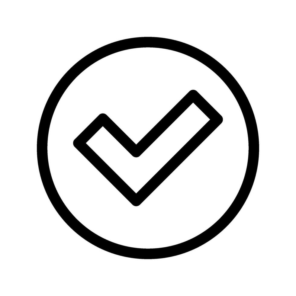 Check Mark Icon Vector Symbol Design Illustration