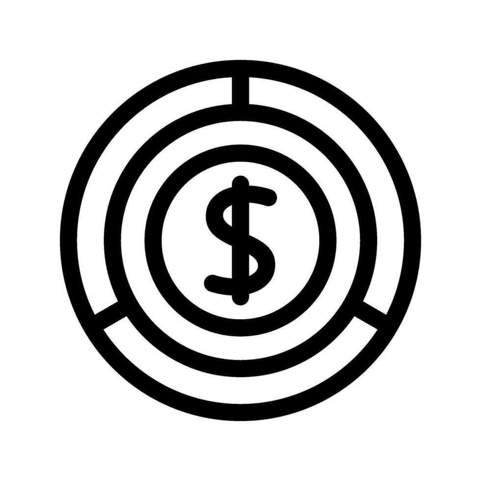 dinero icono vector símbolo diseño ilustración