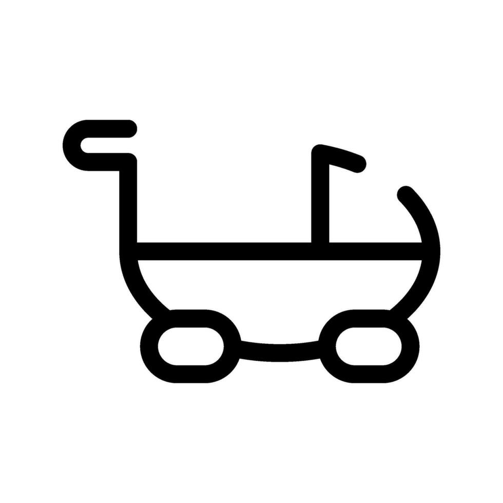 Stroller Icon Vector Symbol Design Illustration