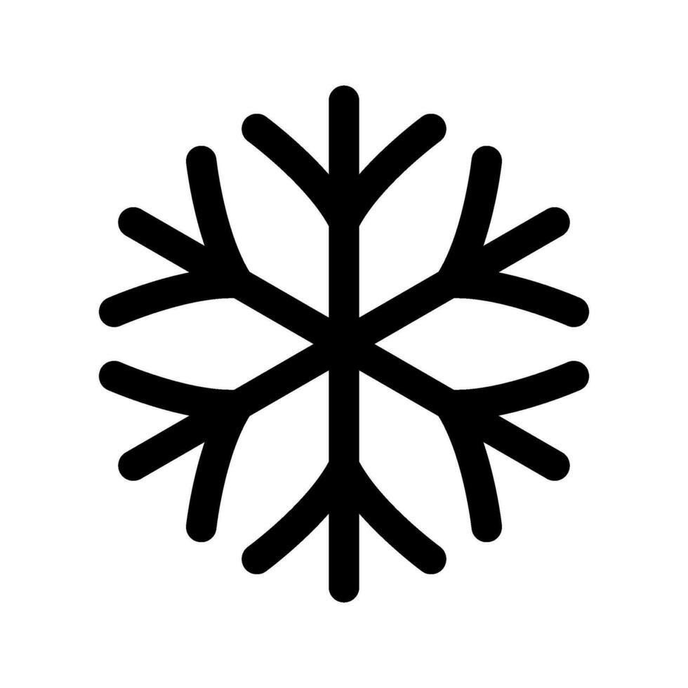 Snowflake Icon Vector Symbol Design Illustration